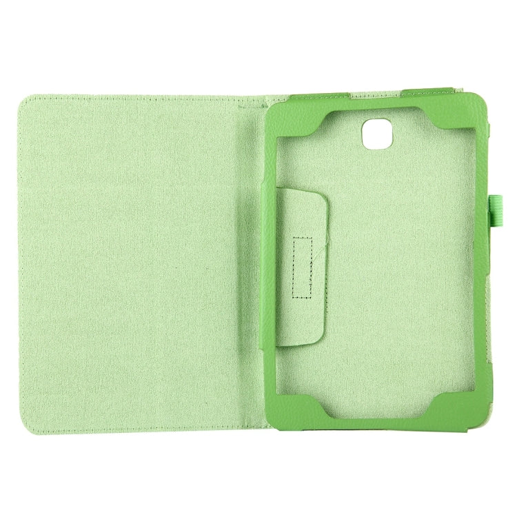 For Galaxy Tab A 8.0 / T350 Litchi Texture Magnetic Horizontal Flip Leather Case with Holder
