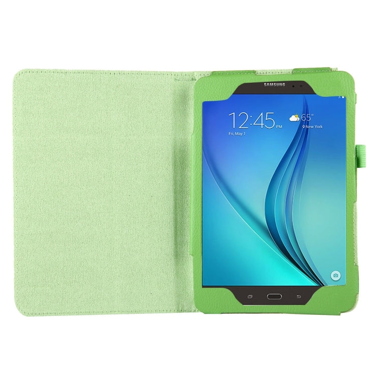 For Galaxy Tab A 8.0 / T350 Litchi Texture Magnetic Horizontal Flip Leather Case with Holder