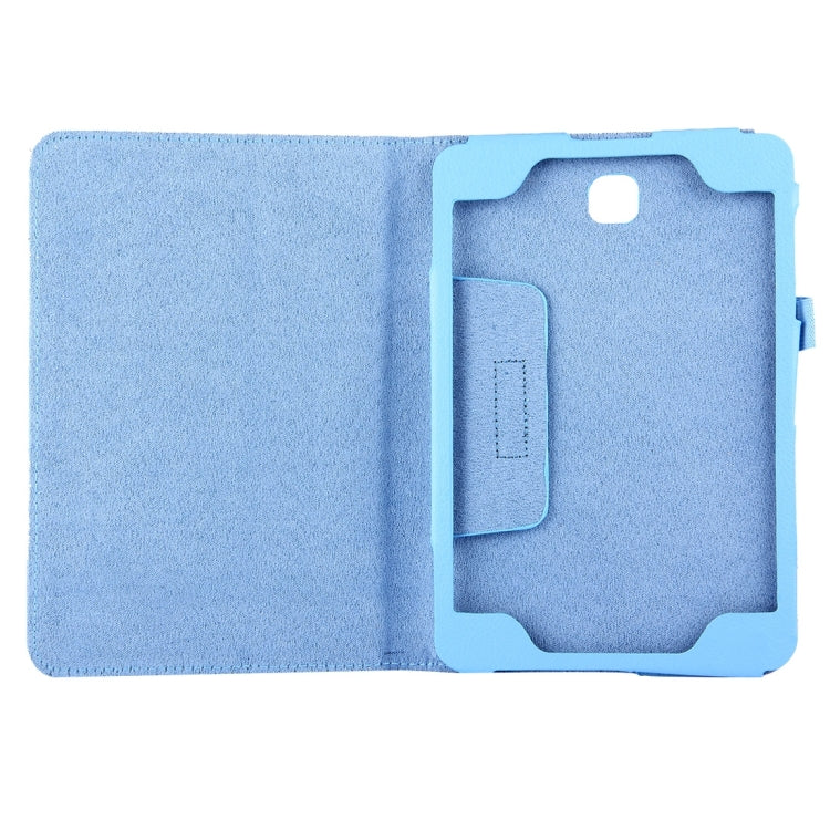 For Galaxy Tab A 8.0 / T350 Litchi Texture Magnetic Horizontal Flip Leather Case with Holder