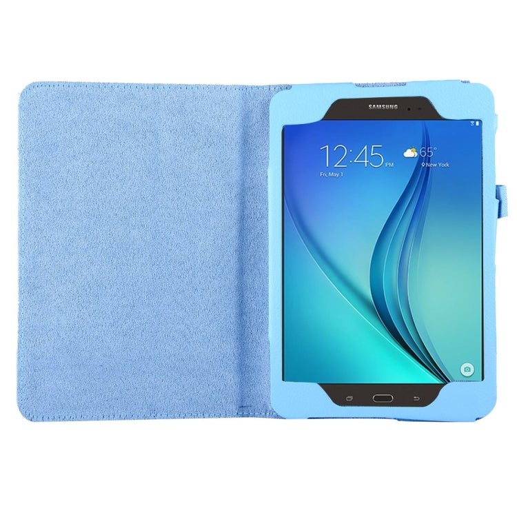 For Galaxy Tab A 8.0 / T350 Litchi Texture Magnetic Horizontal Flip Leather Case with Holder
