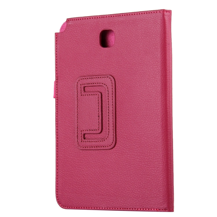 For Galaxy Tab A 8.0 / T350 Litchi Texture Magnetic Horizontal Flip Leather Case with Holder