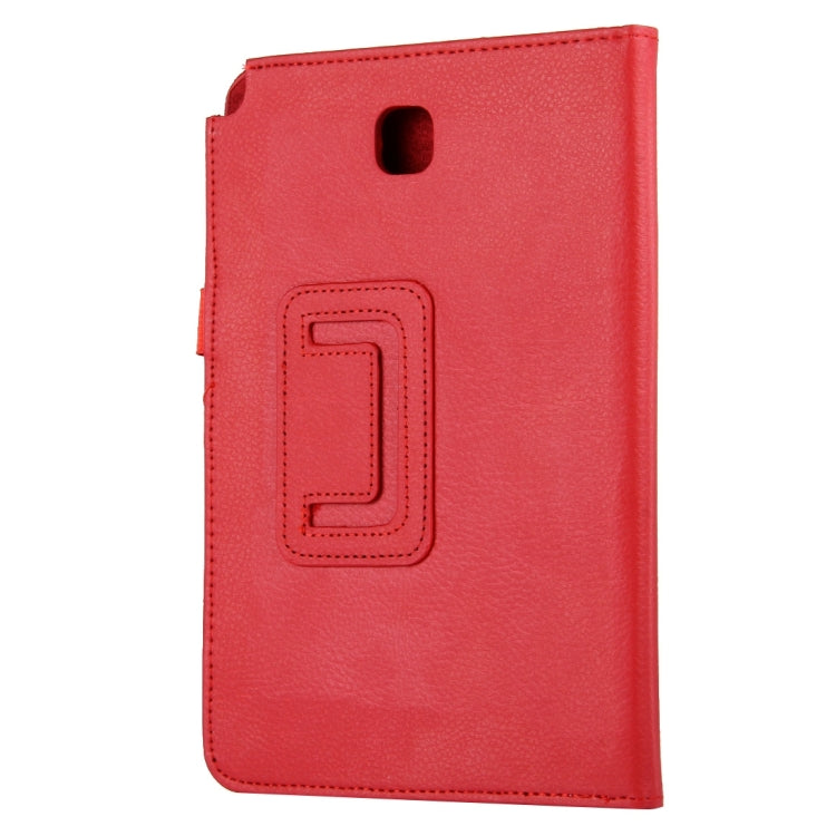 For Galaxy Tab A 8.0 / T350 Litchi Texture Magnetic Horizontal Flip Leather Case with Holder