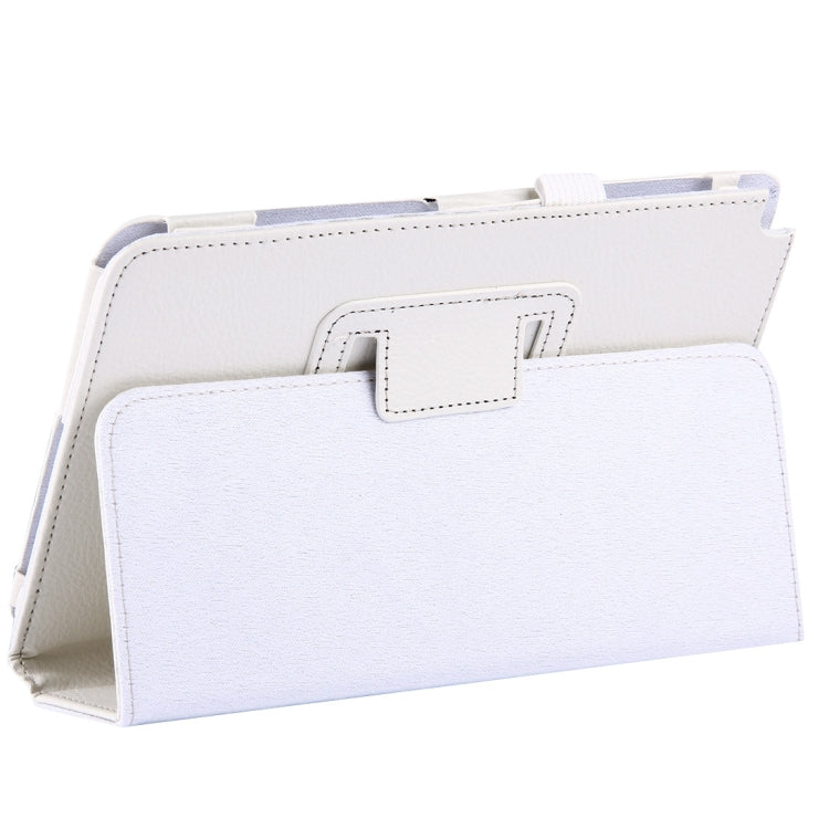 For Galaxy Tab A 8.0 / T350 Litchi Texture Magnetic Horizontal Flip Leather Case with Holder