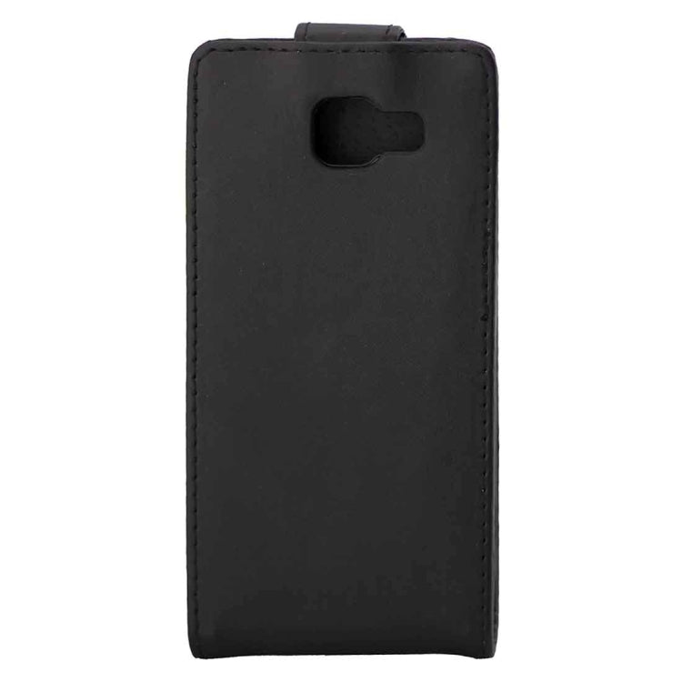 For Galaxy A3 (2016) / A310 Plain Texture Vertical Flip Leather Case Waist Bag with Magnetic Buckle(Black)