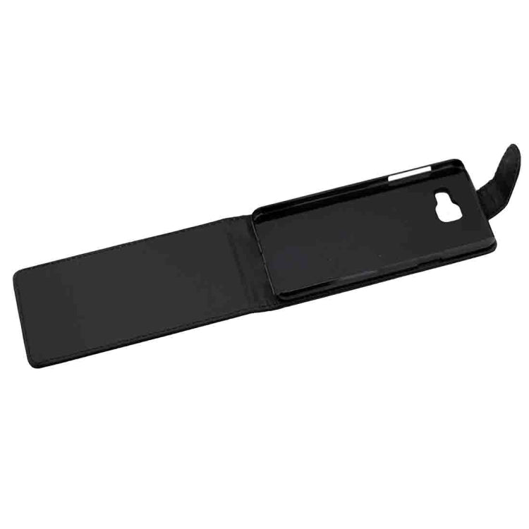 For Galaxy A3 (2016) / A310 Plain Texture Vertical Flip Leather Case Waist Bag with Magnetic Buckle(Black)