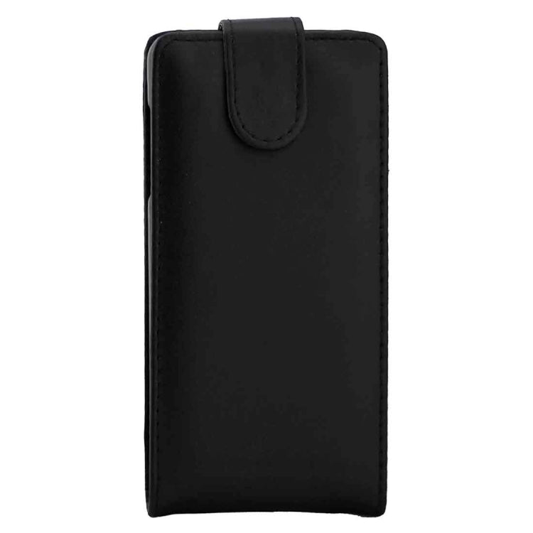 For Galaxy A5 (2016) / A510 Plain Texture Vertical Flip Leather Case Waist Bag with Magnetic Buckle(Black)