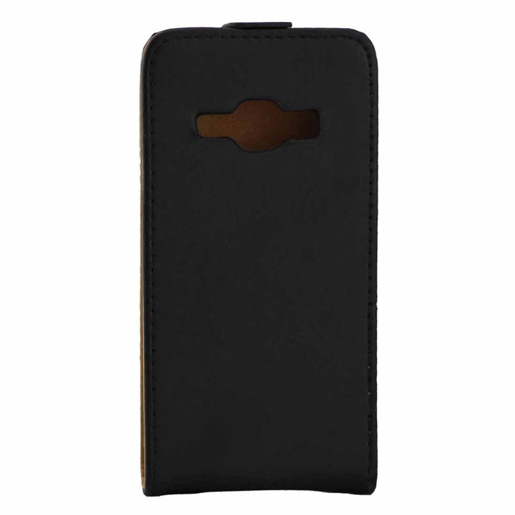 For Galaxy J1 (2016) / J120 Vertical Flip Leather Case Waist Bag with Magnetic Buckle(Black)