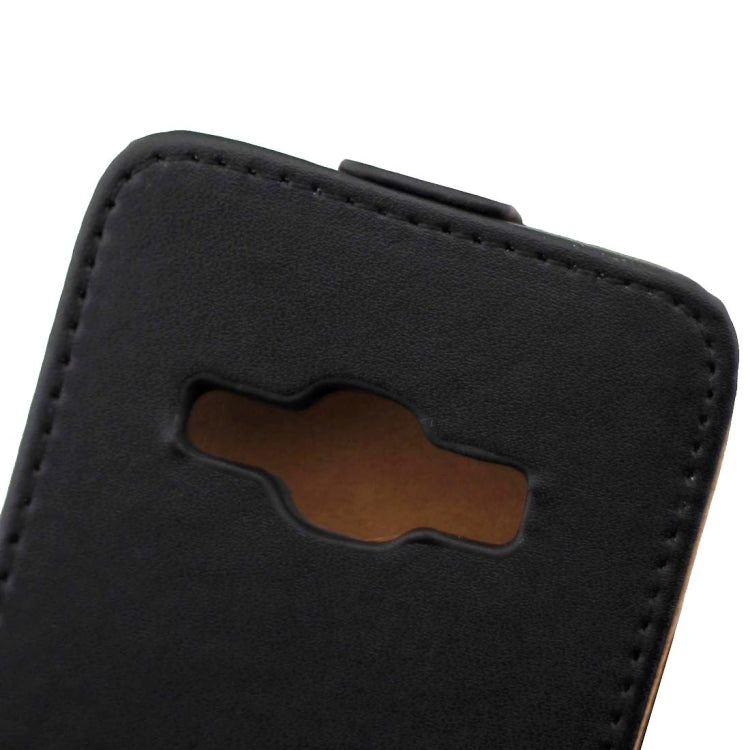 For Galaxy J1 (2016) / J120 Vertical Flip Leather Case Waist Bag with Magnetic Buckle(Black)