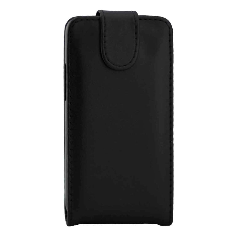 For Galaxy J1 (2016) / J120 Plain Texture Vertical Flip Leather Case Waist Bag with Magnetic Buckle(Black)