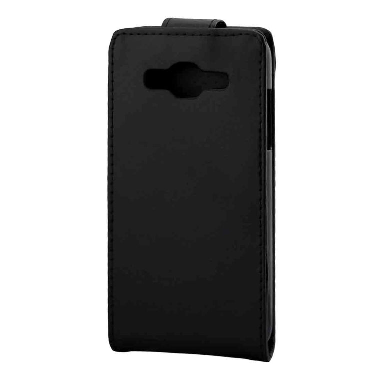 For Galaxy J5 (2016) / J510 Plain Texture Vertical Flip Leather Case Waist Bag with Magnetic Buckle(Black)