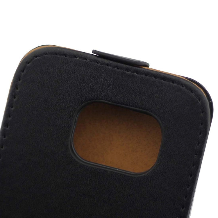 For Galaxy S7 Edge / G935 Vertical Flip Leather Case Waist Bag with Magnetic Buckle(Black)