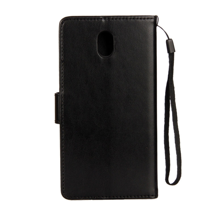 For Galaxy J3 (2017) / J330 (EU Version) Lotus Butterfly Pattern Horizontal Flip Leather Case with Holder & Card Slots & Wallet & Lanyard