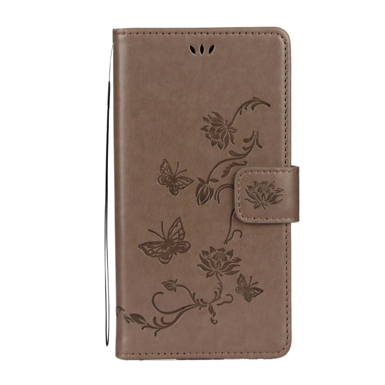 For Galaxy J5 (2017) / J530 (EU Version) Lotus Butterfly Pattern Horizontal Flip Leather Case with Holder & Card Slots & Wallet & Lanyard