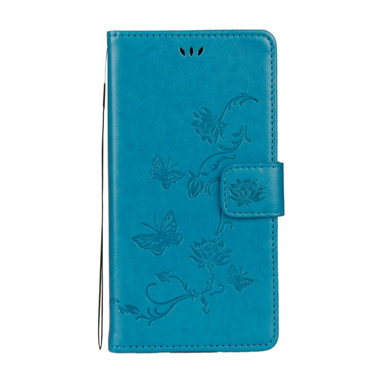 For Galaxy J5 (2017) / J530 (EU Version) Lotus Butterfly Pattern Horizontal Flip Leather Case with Holder & Card Slots & Wallet & Lanyard