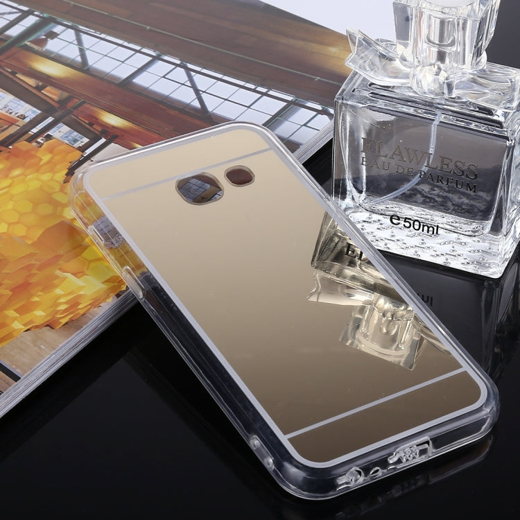 For Galaxy J7 (2017) (US Version) Acrylic + TPU Electroplating Mirror Protective Back Cover Case