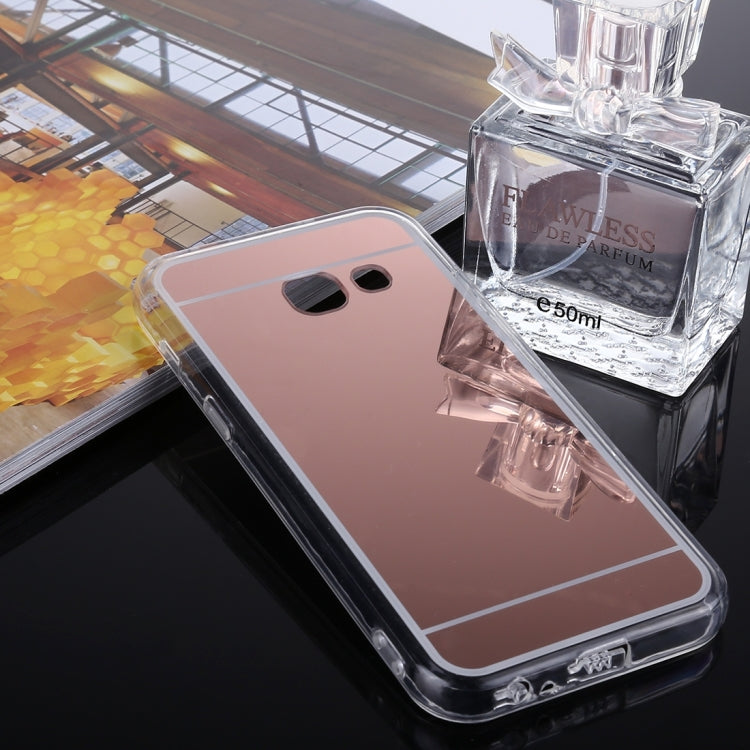 For Galaxy J7 (2017) (US Version) Acrylic + TPU Electroplating Mirror Protective Back Cover Case
