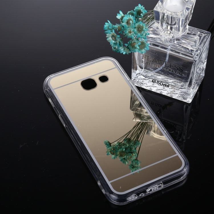 For Galaxy J3 Prime Acrylic + TPU Electroplating Mirror Protective Back Cover Case