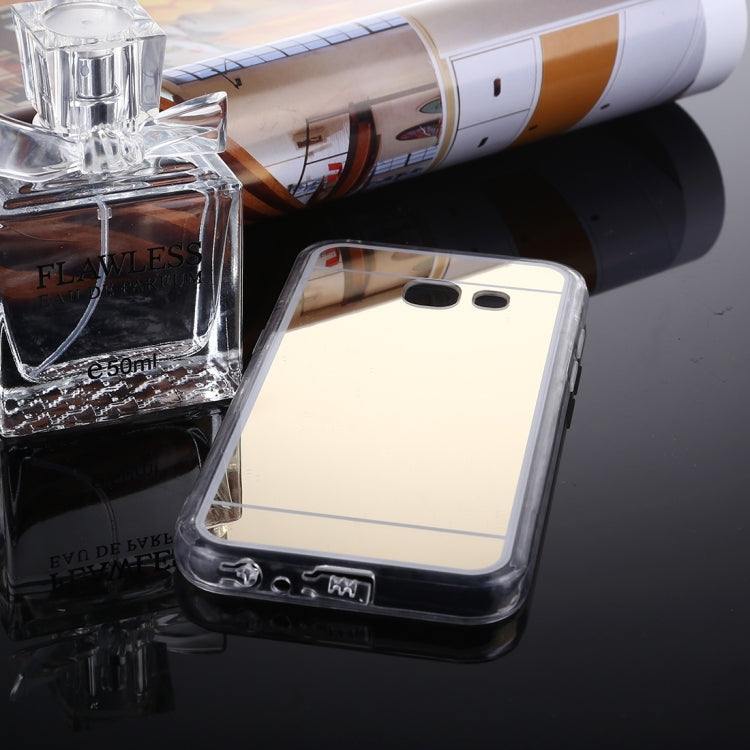 For Galaxy J3 Prime Acrylic + TPU Electroplating Mirror Protective Back Cover Case