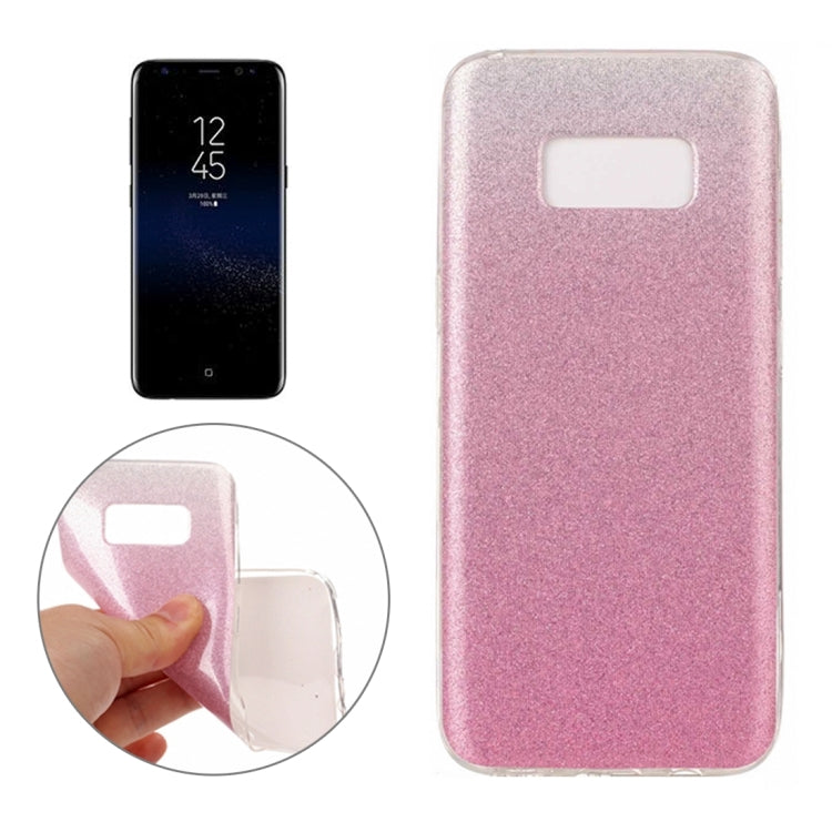 For Galaxy S8 Glitter Powder Protective Back Cover Soft Case