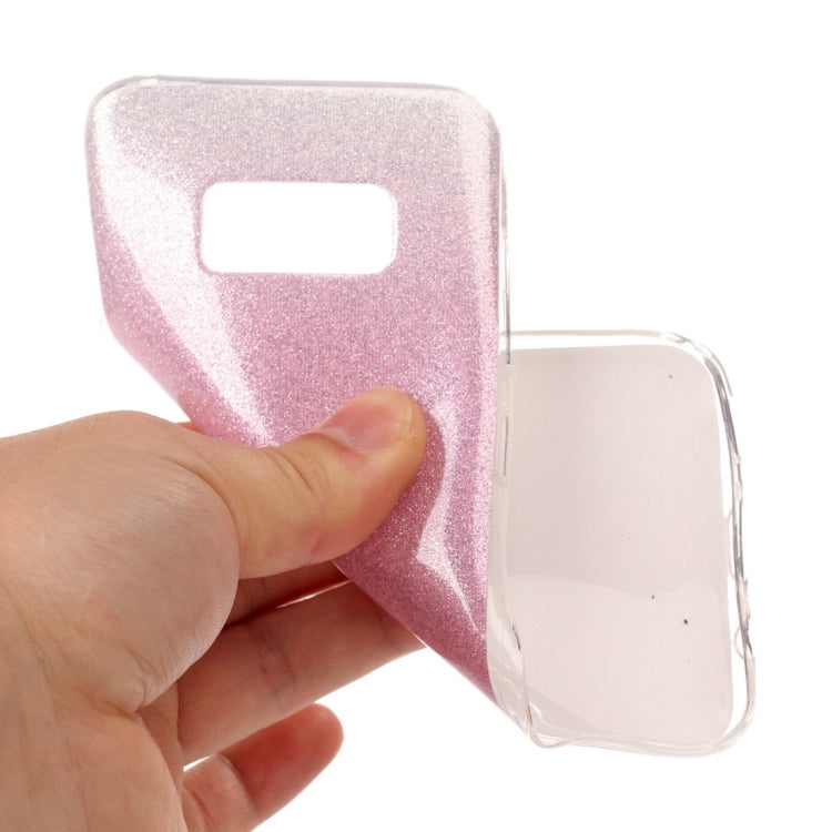 For Galaxy S8 Glitter Powder Protective Back Cover Soft Case