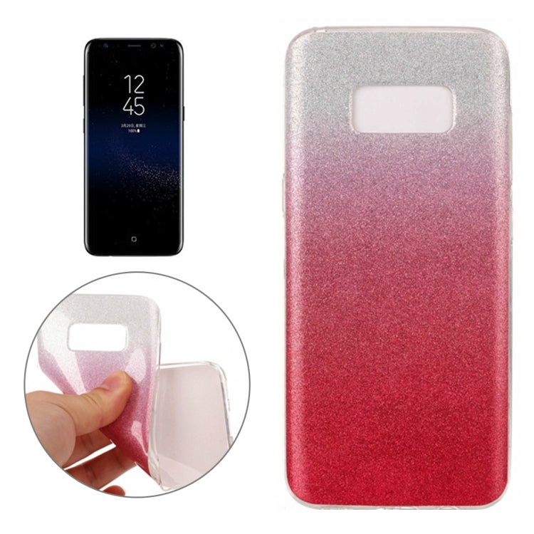 For Galaxy S8 Glitter Powder Protective Back Cover Soft Case