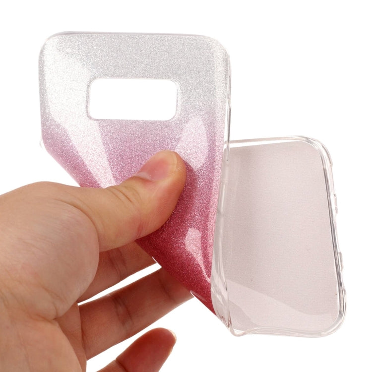 For Galaxy S8 Glitter Powder Protective Back Cover Soft Case