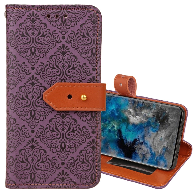 For Galaxy S9 European Style Embossed Horizontal Flip Leather Case with Holder & Card Slots & Wallet & Photo Frame & Lanyard