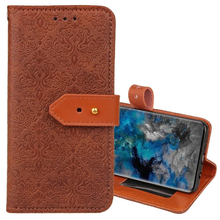 For Galaxy S9 European Style Embossed Horizontal Flip Leather Case with Holder & Card Slots & Wallet & Photo Frame & Lanyard