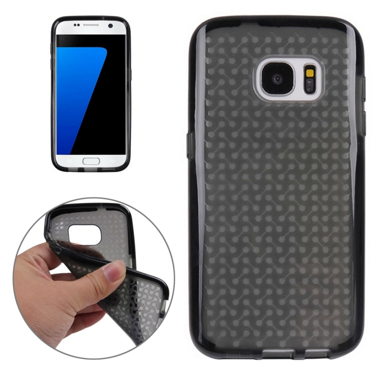 For Galaxy S7 / G930 Concise Style Dumbbell Texture TPU Protective Case