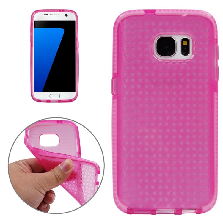 For Galaxy S7 / G930 Concise Style Dumbbell Texture TPU Protective Case