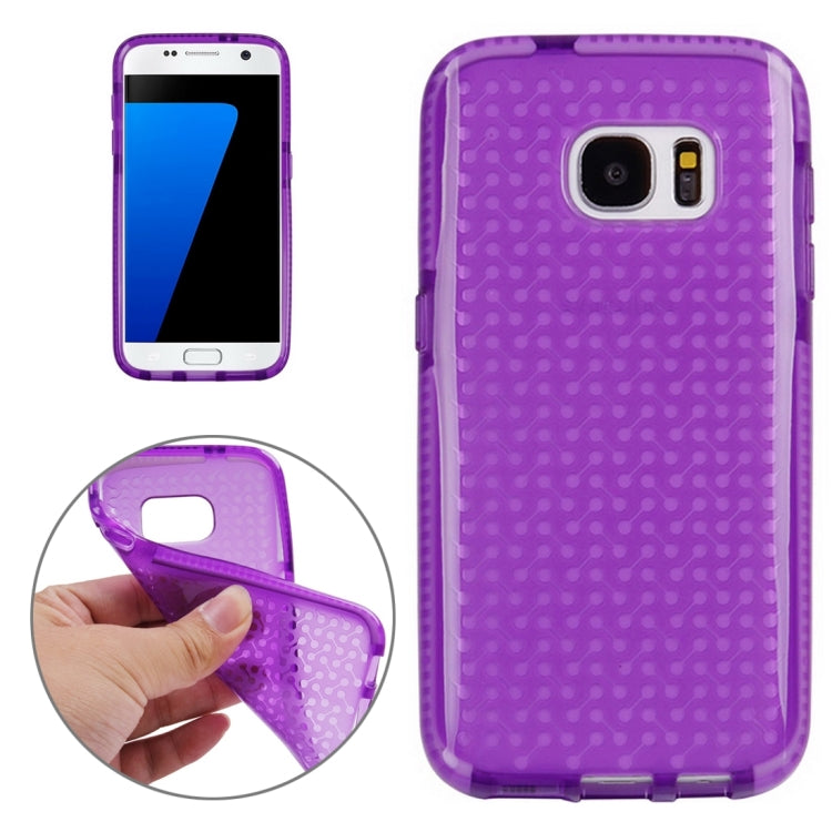 For Galaxy S7 / G930 Concise Style Dumbbell Texture TPU Protective Case