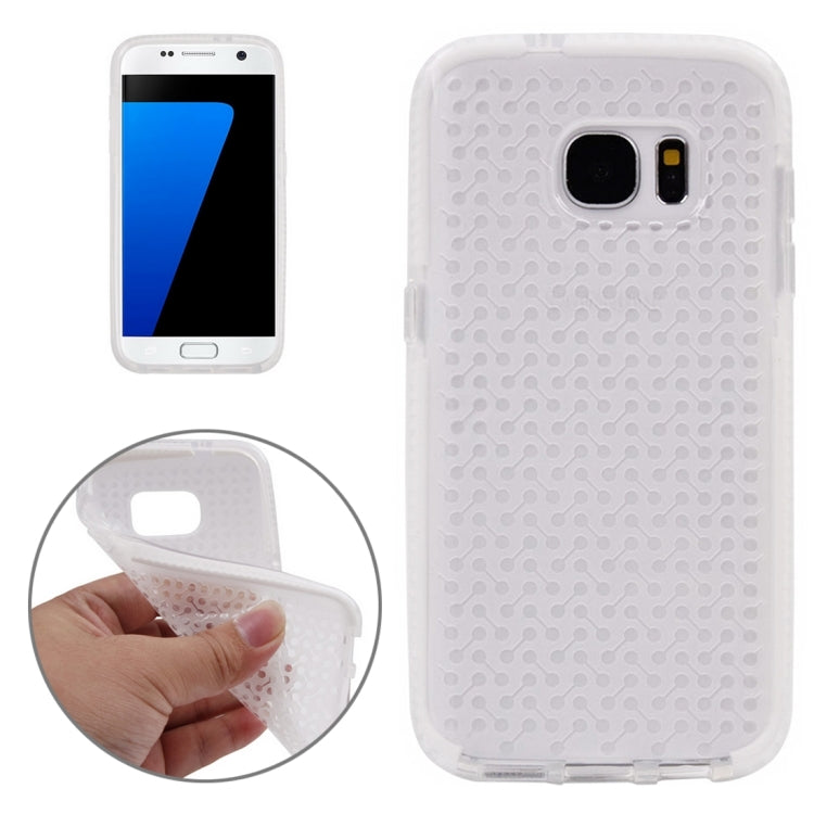 For Galaxy S7 / G930 Concise Style Dumbbell Texture TPU Protective Case