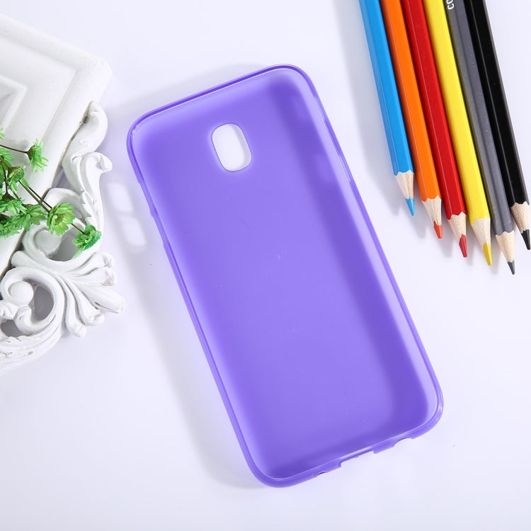 For Galaxy J5 (2017) / J530 ( EU Version) Frosted Solid Color Soft TPU Protective Back Cover Case