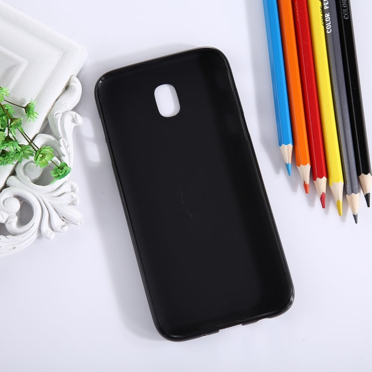 For Galaxy J7 (2017) / J730 ( EU Version) Frosted Solid Color Soft TPU Protective Back Cover Case