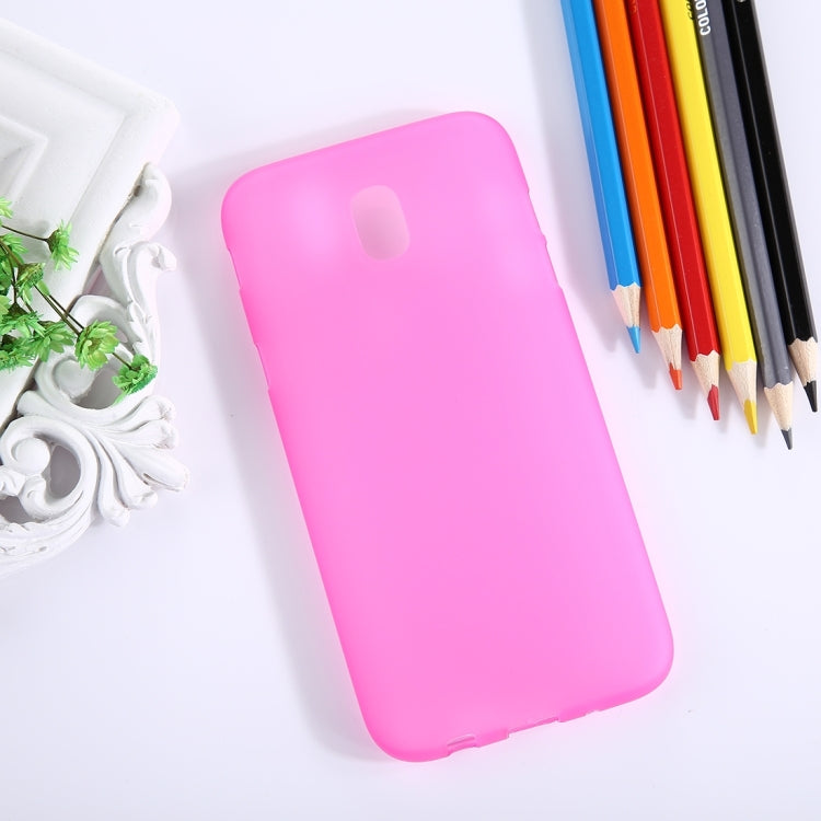 For Galaxy J7 (2017) / J730 ( EU Version) Frosted Solid Color Soft TPU Protective Back Cover Case