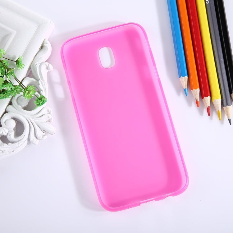 For Galaxy J7 (2017) / J730 ( EU Version) Frosted Solid Color Soft TPU Protective Back Cover Case