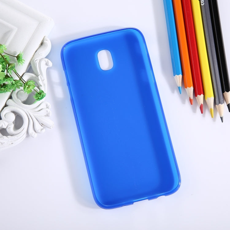 For Galaxy J7 (2017) / J730 ( EU Version) Frosted Solid Color Soft TPU Protective Back Cover Case