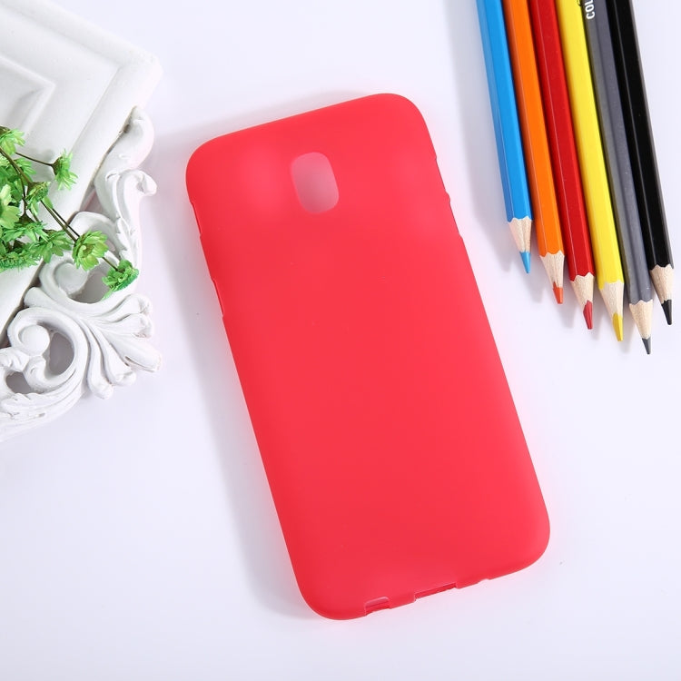 For Galaxy J7 (2017) / J730 ( EU Version) Frosted Solid Color Soft TPU Protective Back Cover Case