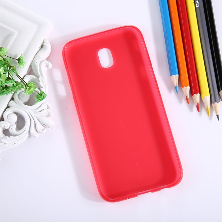 For Galaxy J7 (2017) / J730 ( EU Version) Frosted Solid Color Soft TPU Protective Back Cover Case