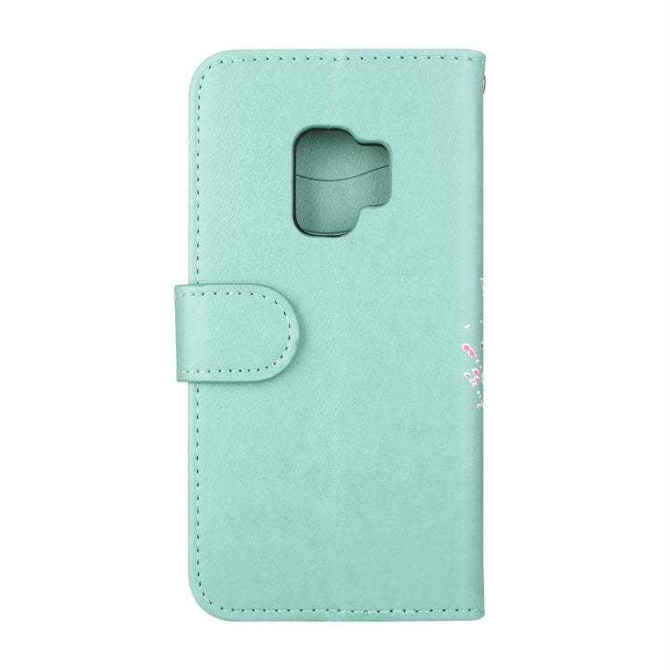For Galaxy S9 Flamingo Print Horizontal Flip Leather Case with Holder & Wallet & Card Slots & Photo Frame