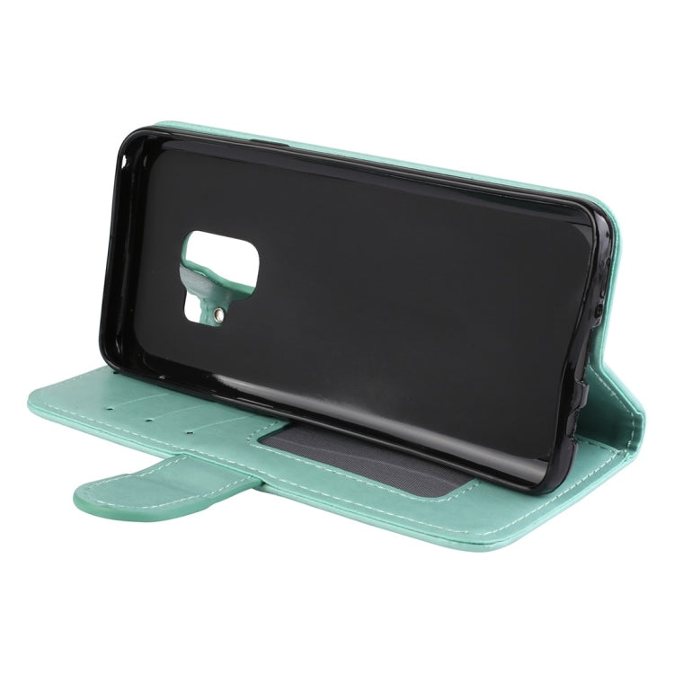 For Galaxy S9 Flamingo Print Horizontal Flip Leather Case with Holder & Wallet & Card Slots & Photo Frame