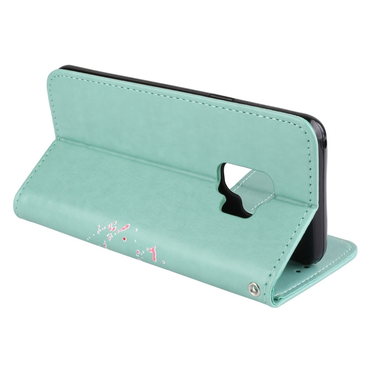 For Galaxy S9 Flamingo Print Horizontal Flip Leather Case with Holder & Wallet & Card Slots & Photo Frame