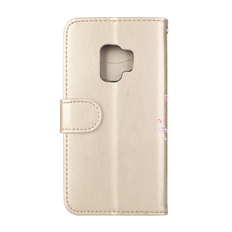 For Galaxy S9 Flamingo Print Horizontal Flip Leather Case with Holder & Wallet & Card Slots & Photo Frame