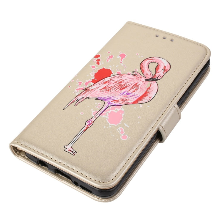 For Galaxy S9 Flamingo Print Horizontal Flip Leather Case with Holder & Wallet & Card Slots & Photo Frame