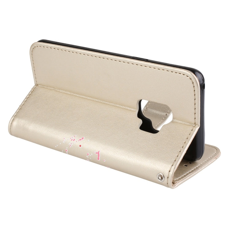 For Galaxy S9 Flamingo Print Horizontal Flip Leather Case with Holder & Wallet & Card Slots & Photo Frame