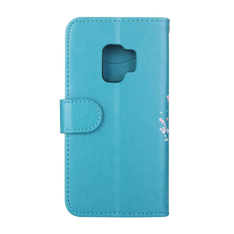 For Galaxy S9 Flamingo Print Horizontal Flip Leather Case with Holder & Wallet & Card Slots & Photo Frame