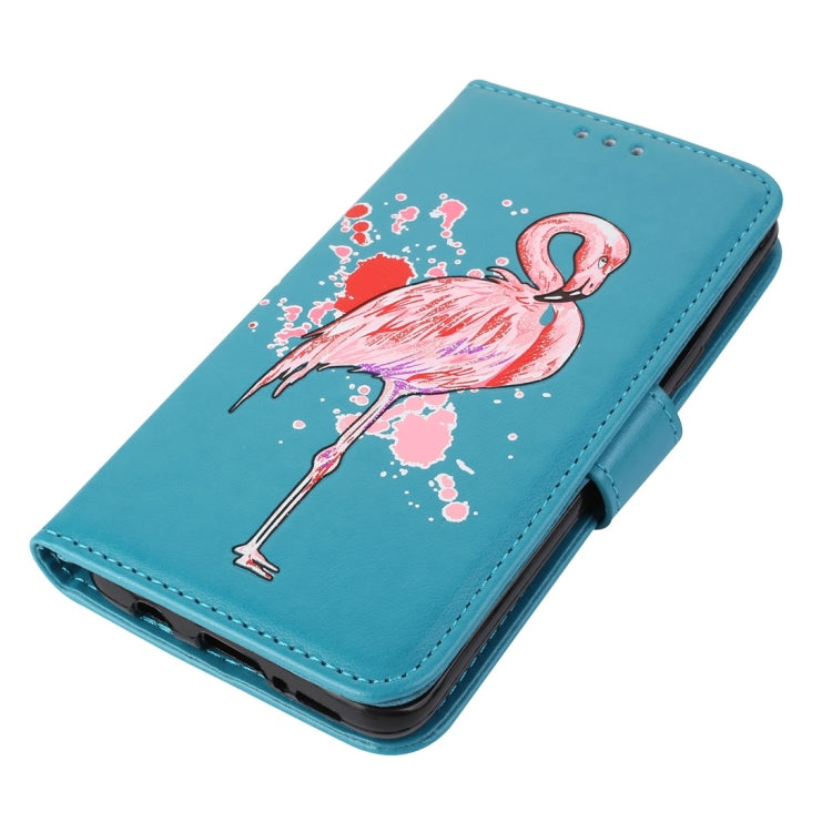 For Galaxy S9 Flamingo Print Horizontal Flip Leather Case with Holder & Wallet & Card Slots & Photo Frame