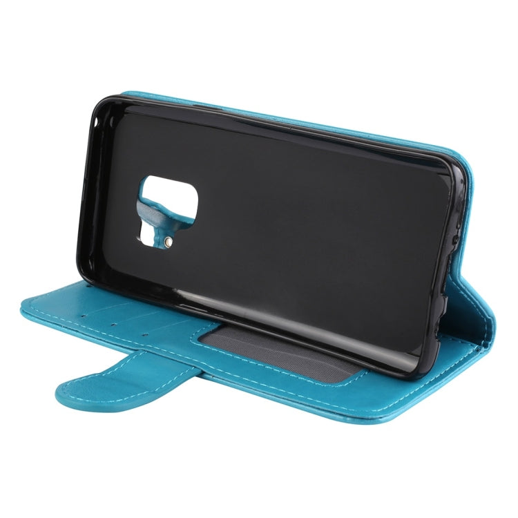 For Galaxy S9 Flamingo Print Horizontal Flip Leather Case with Holder & Wallet & Card Slots & Photo Frame