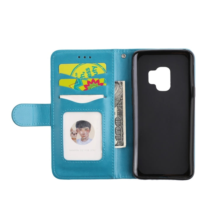 For Galaxy S9 Flamingo Print Horizontal Flip Leather Case with Holder & Wallet & Card Slots & Photo Frame