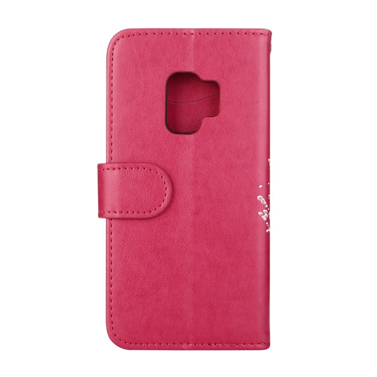 For Galaxy S9 Flamingo Print Horizontal Flip Leather Case with Holder & Wallet & Card Slots & Photo Frame